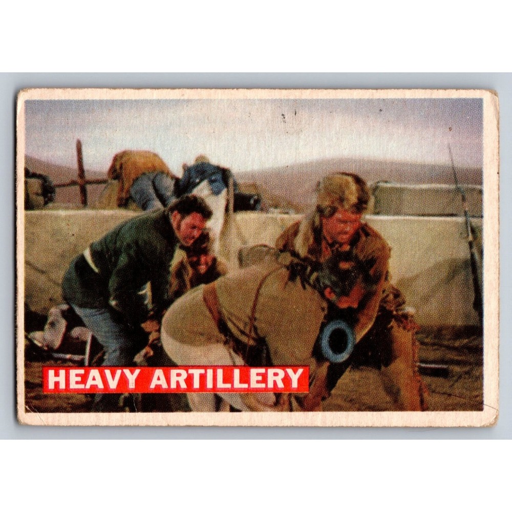 Davy Crockett Heavy Artillery 1956 Topps T.C.G. #68 Fess Parker Disney